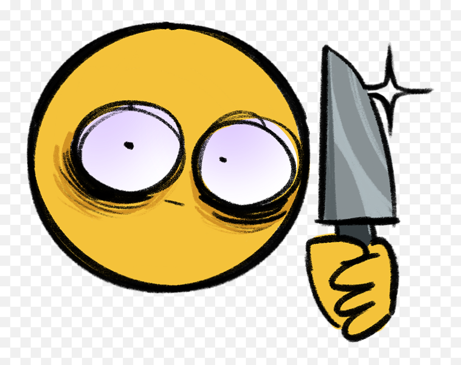 Cursed emojis тг. Смайл с ножом. Смайлик с ножиком. Желтый смайлик с ножом. I have an idea Emoji.