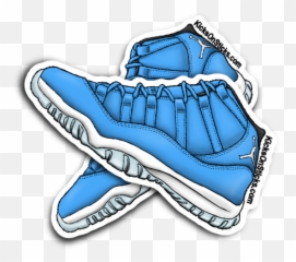 Nike Air Jordan Xi Clipart - Blue Jordan Clipart Emoji,Emoji Shoes Jordans
