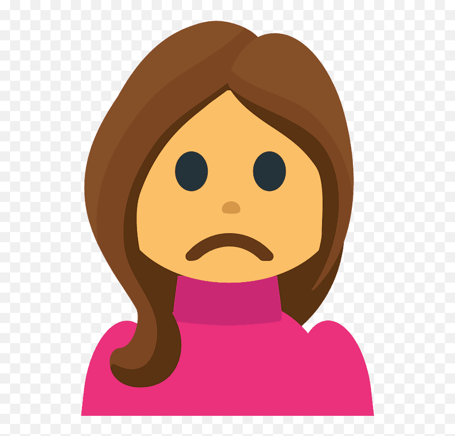 Person Frowning Emoji Clipart - Sur Person,Person Frowning Emoji