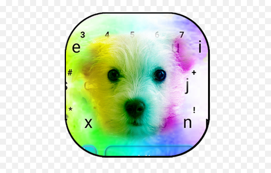 Cute Colorful Puppy Keyboard Theme U2013 Google Playu0027 - Vulnerable Native Breeds Emoji,Pom Pom Emoji Copy And Paste