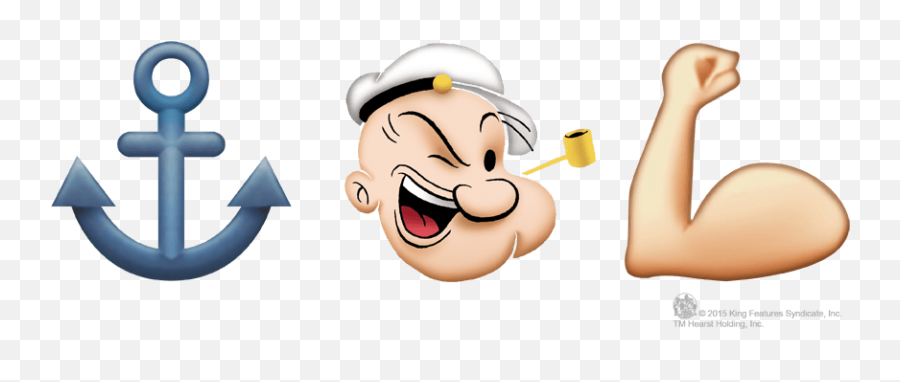 Popeye - Emoji Menu0027s Tshirt Regular Fit Popeye Emoji,Emoji Wall Art