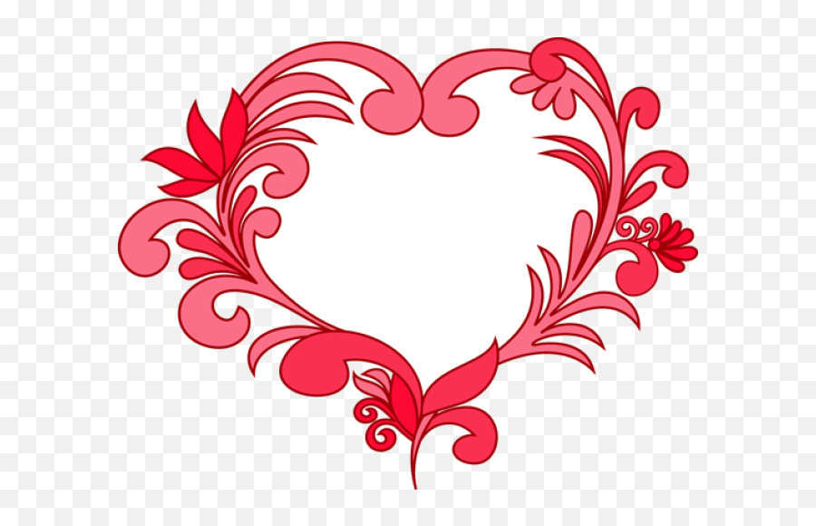 Fancy Love Heart No Background Clipart - Full Size Clipart Heart Clipart Emoji,Clear Love Heart Emoji