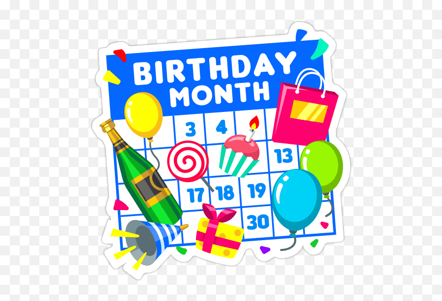 Happy Birthday Stickers Facebook Copy Paste Stickers - Download Birthday Month Stickers Emoji,Birthday Emoji Copy And Paste