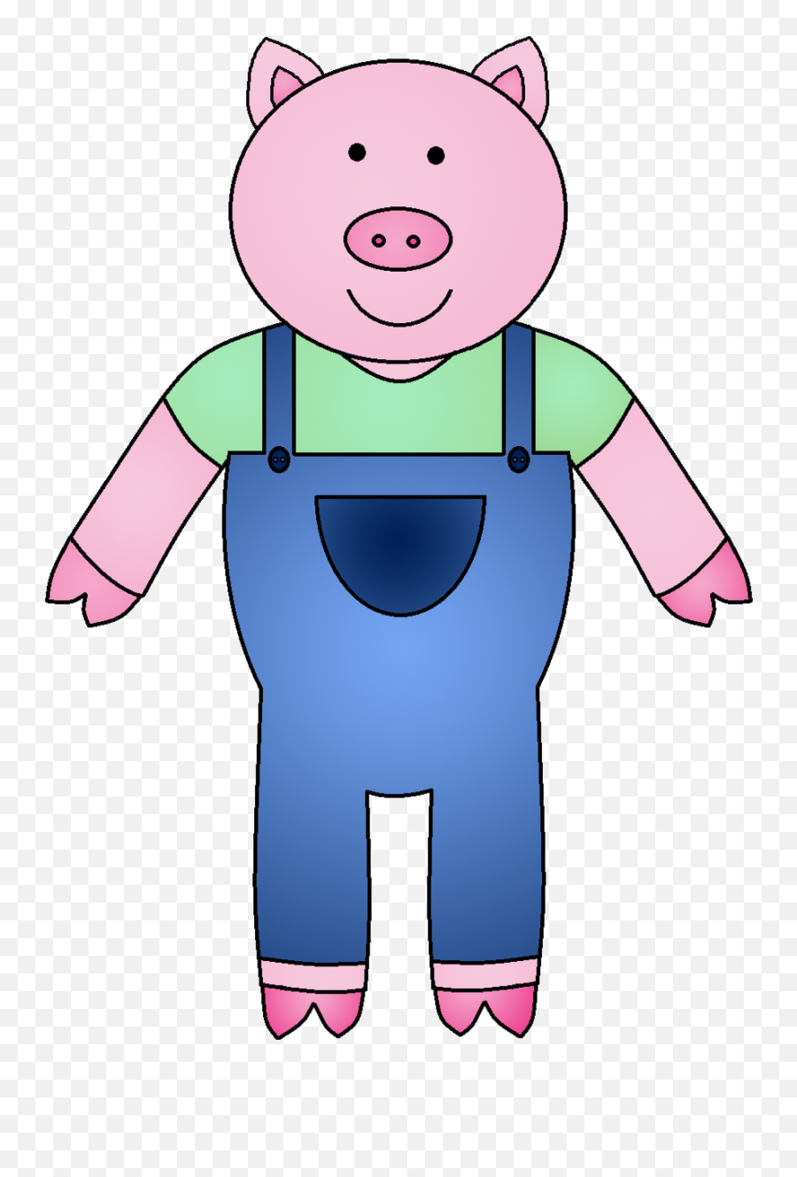 Clipart Houses Three Little Pig Clipart Houses Three Little - Three Little Pigs Pig Emoji,Pig Emoji Pillow
