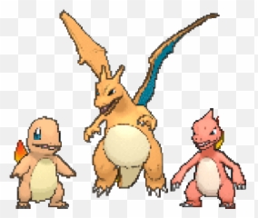 Charmander - Sprite Pokemon Gif Emoji,Charizard Emotions