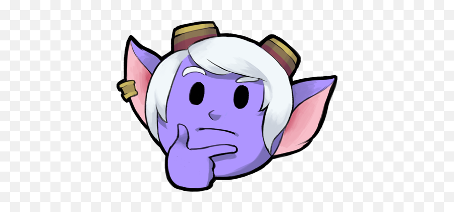 Token Zoo - Poppy Thinking League Of Legends Emoji,League Of Legends Emoji Discord