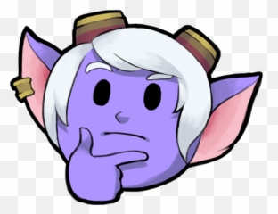 Token Zoo - Poppy Thinking League Of Legends Emoji,League Of Legends Emoji Discord