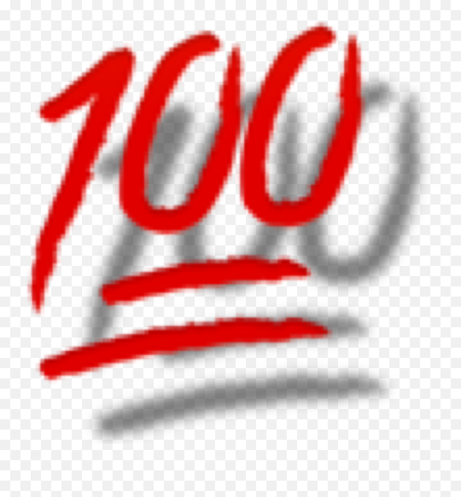 100 Emoji Red 100emoji Sticker - Dot,100 Emoji Png