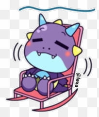 Sticker Maker - Domi The Cute Dino Fictional Character Emoji,Dino D-day Emoticon