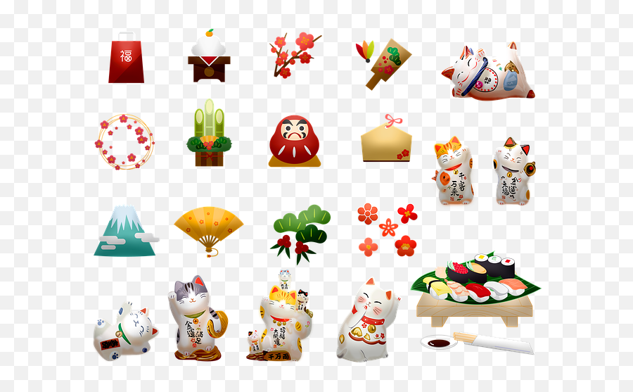 Free Photo Lucky Cat Maneki Neko - For Holiday Emoji,Neko Emoji