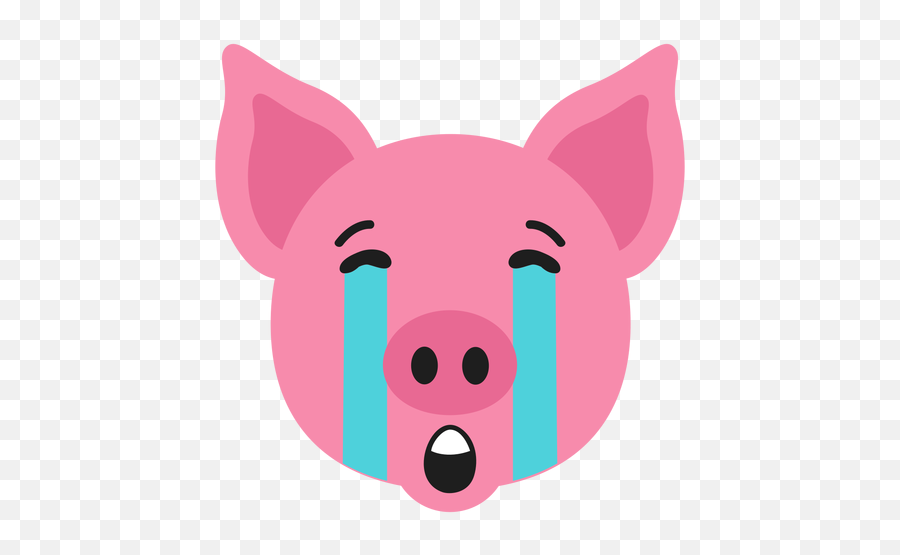Pig Muzzle Sad Flat Sticker Emoji,Pig Emoji Pillows