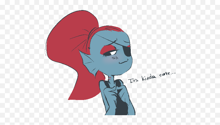 Download Hd Cute - Undyne Undertale Undyne Transparent Undyne From Undertale Cute Emoji,Undertale Emoticons Undyne