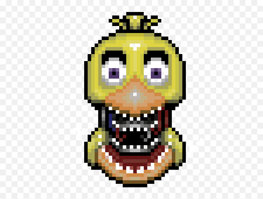 Pixilart - Five Nights At 2 Pixel Art Emoji,Withering Emoticon