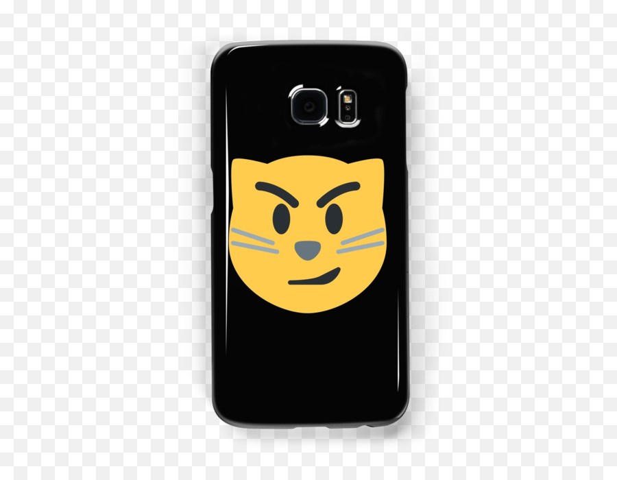 Download Hd Cat Face With Wry Smile Emoji By Winkham - Smartphone,Cat Face Emoji