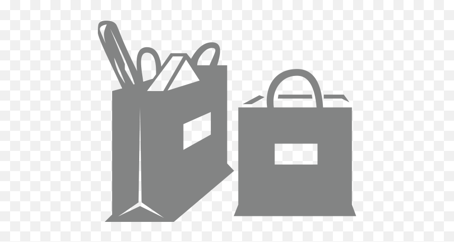 Shopping Bags - Shopping Bag Emoji Black And White,Shopping Emoji