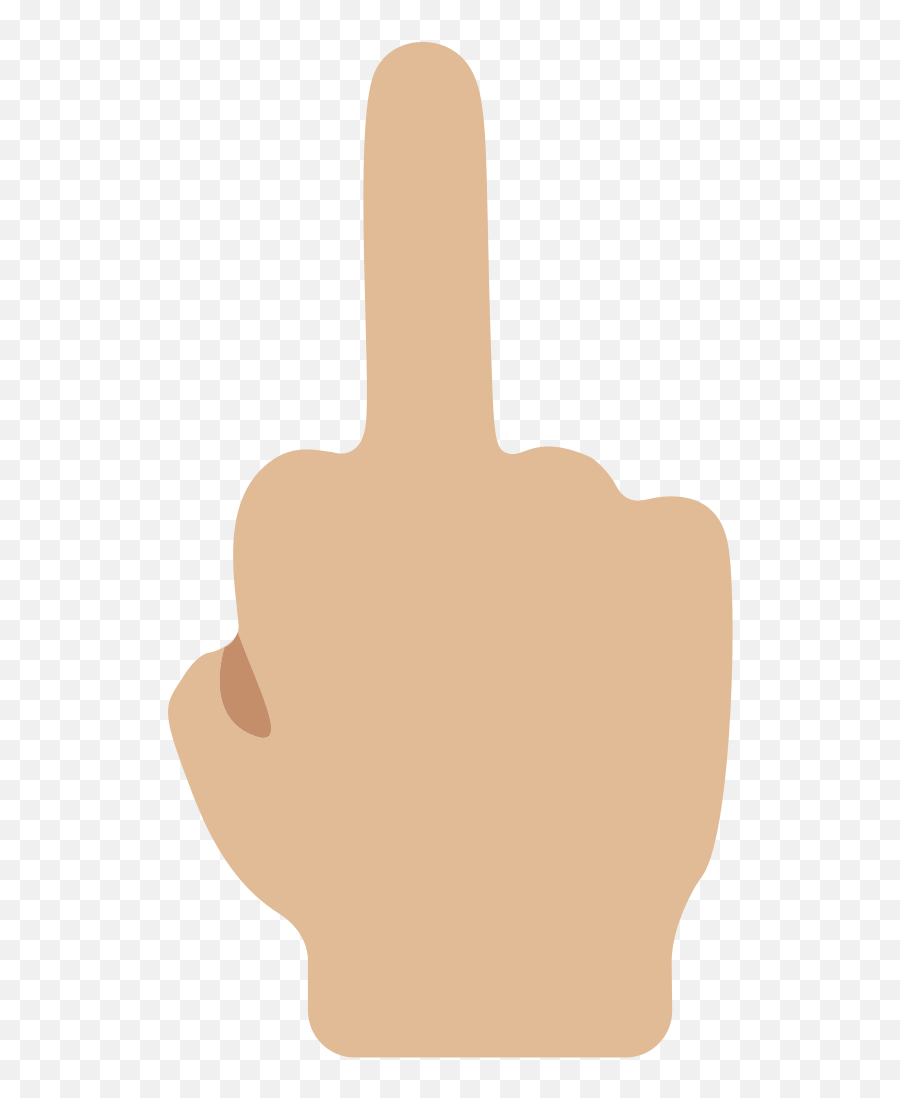 Fileemoji U1f595 1f3fcsvg - Wikimedia Commons,Emoji Hand With Finger And Thumb