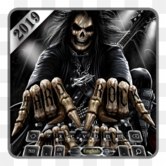 3d Death Rock Skull Gravity Keyboard Theme Apk 10001010 Emoji,Where Are Emojis On Cheetah Keyboard