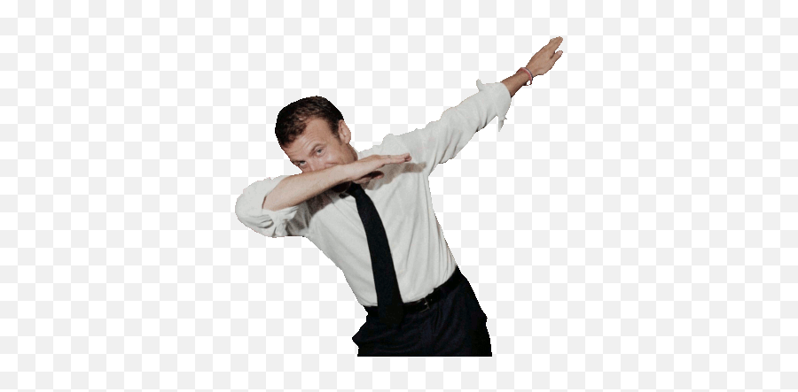 Dabbing Macron Emmanuel Macron Know Your Meme Emoji,Emoticon Hand On Shoulder