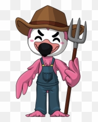 Farmer Flamingo - Farmer Flamingo Youtooz Emoji,Farmer Emoji