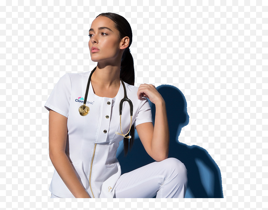 Cloud Clinic On - Demand Healthcare Emoji,Emoji Doctor Stheethoscope