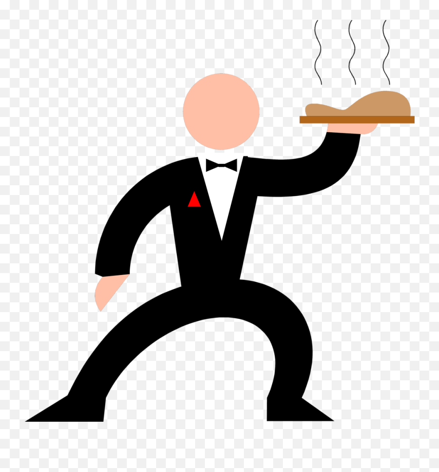 Hand Clipart Waiter - Waiter Clip Art Emoji,Waiter Emoji