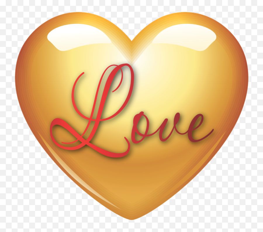 Photo From Album - Missing You With Love Hearts Emoji,Golden Heart Emoji