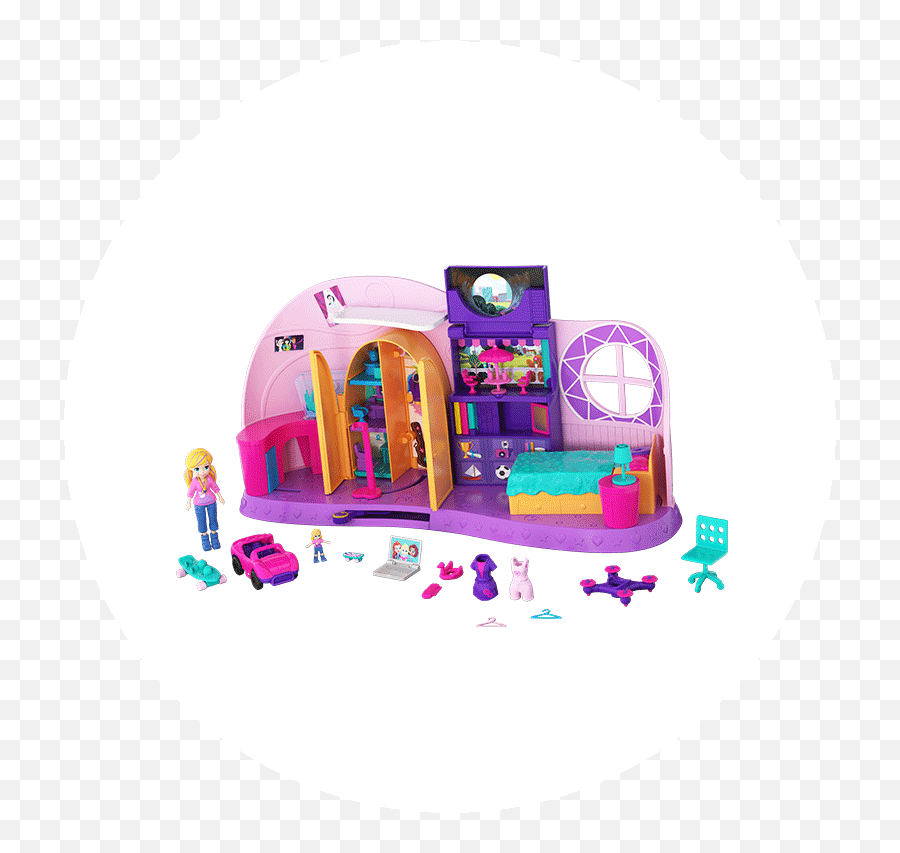 Polly Pocket The Official Website Of Polly Pocket And Friends - Polly Pocket Go Tiny Room Emoji,Primark Monkey Emoji Top