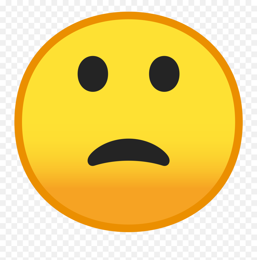 Slightly Frowning Face Emoji Clipart Free Download - Slightly Frowning Face Emoji,Unhappy Face Emoticon