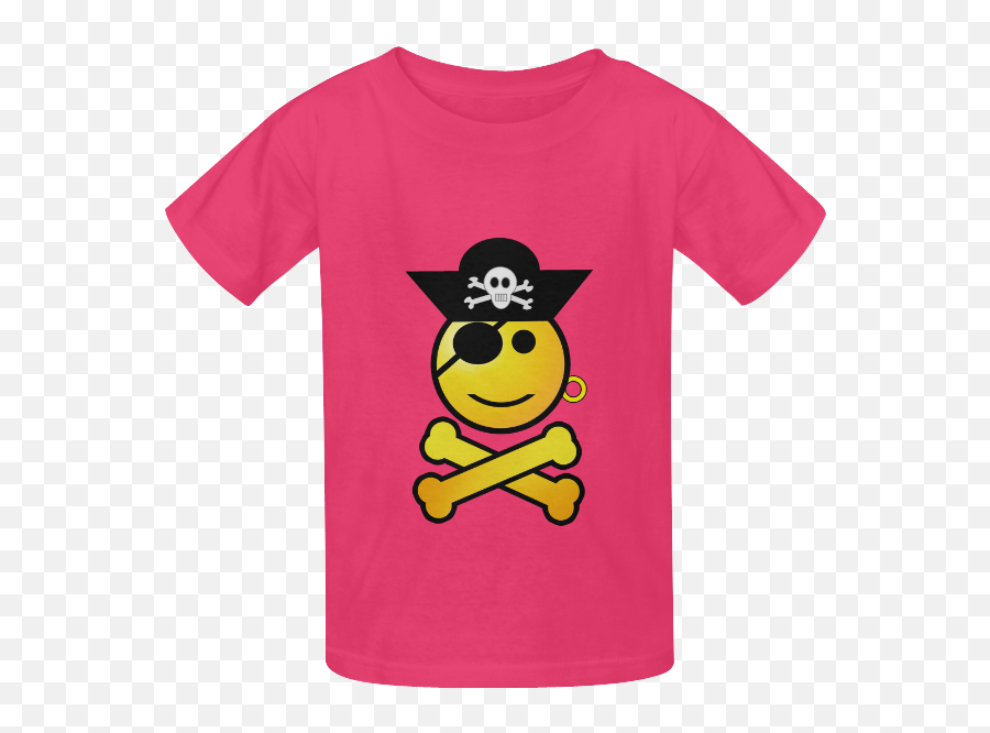 Pirate Emoticon - Smiley Emoji Kidu0027s Classic Tshirt Model T22 Id D535538 Fender Jazz Bass T Shirt,Pirate Emoji