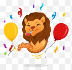 Merlion Stickers By Singapore Tourism Board - Balloon Emoji,Lion Emoji