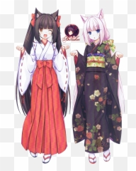 26 Chocolate And Vanilla Ideas Neko Girl Nekomimi Cat Girl - Vanilla Kimono Nekopara Emoji,Emotion Controlled Cat Ears