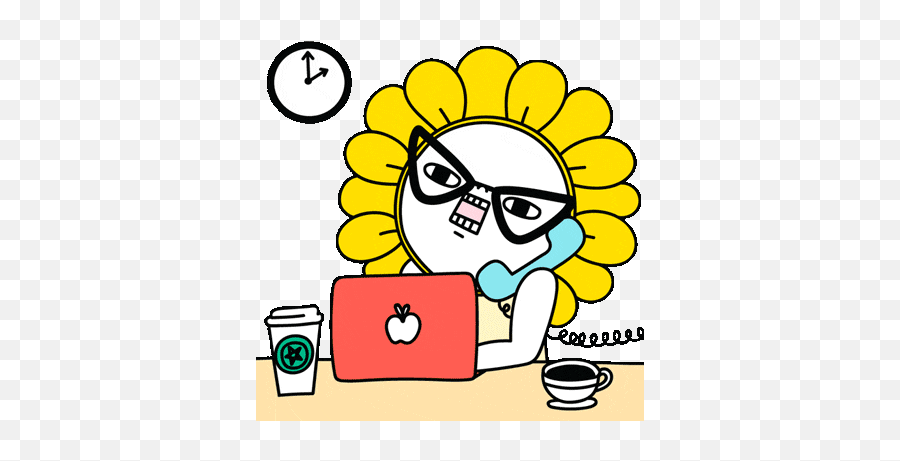 Flower Sunflower Sticker - Flower Sunflower Cute Discover Head Pop Off Cartoon Gif Emoji,Work Emotion Stickers