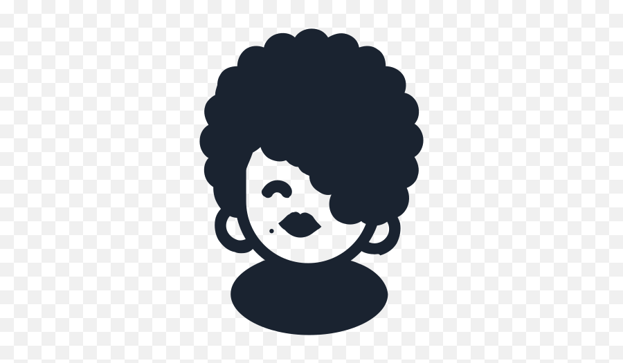 People Female Afro Hair Style Funk - Afro Hair Icon Emoji,Emoticon Funk