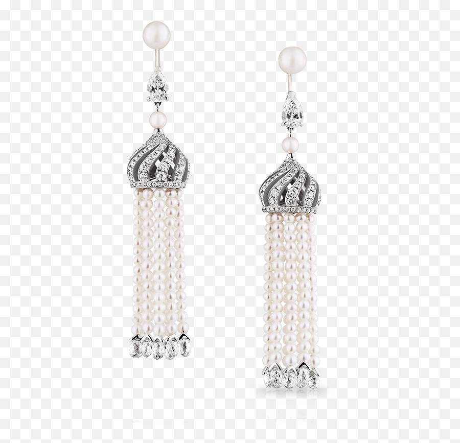 Pearl Tassel Earrings - Solid Emoji,Faberge Emotion Rings Price