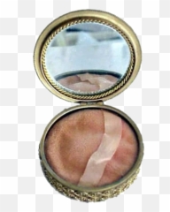 Blush Make Up Makeup Sticker - Old Fashioned Powder Compact Emoji,Emoji Makeup Case