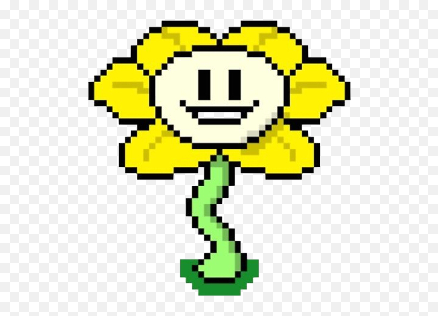 Undertale Flowey Sticker - Undertale Flowey Pixel Art Emoji,Undertale Emojis