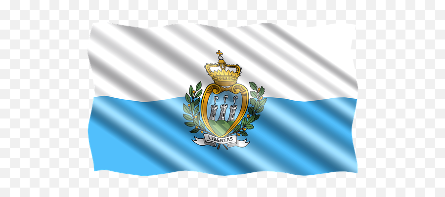 Color Pictures Of San Marino Flag - San Marino Emoji,Mediterranean Flag Emoji