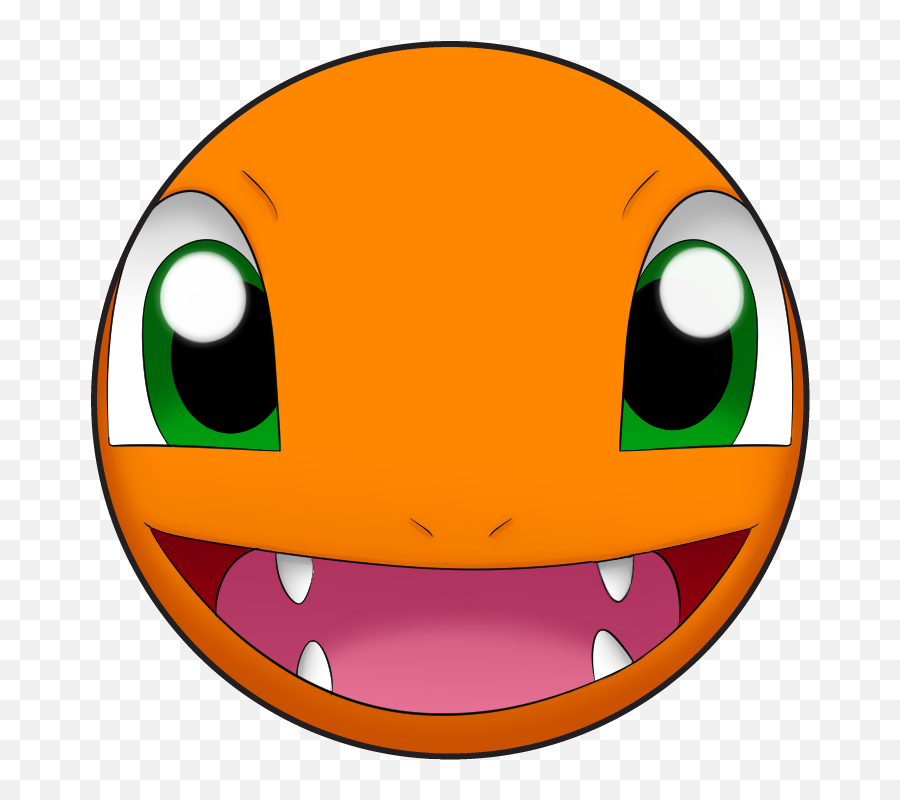 Charmander Pokemon Face Clipart - Charmander Face Png Emoji,Chara Emoji