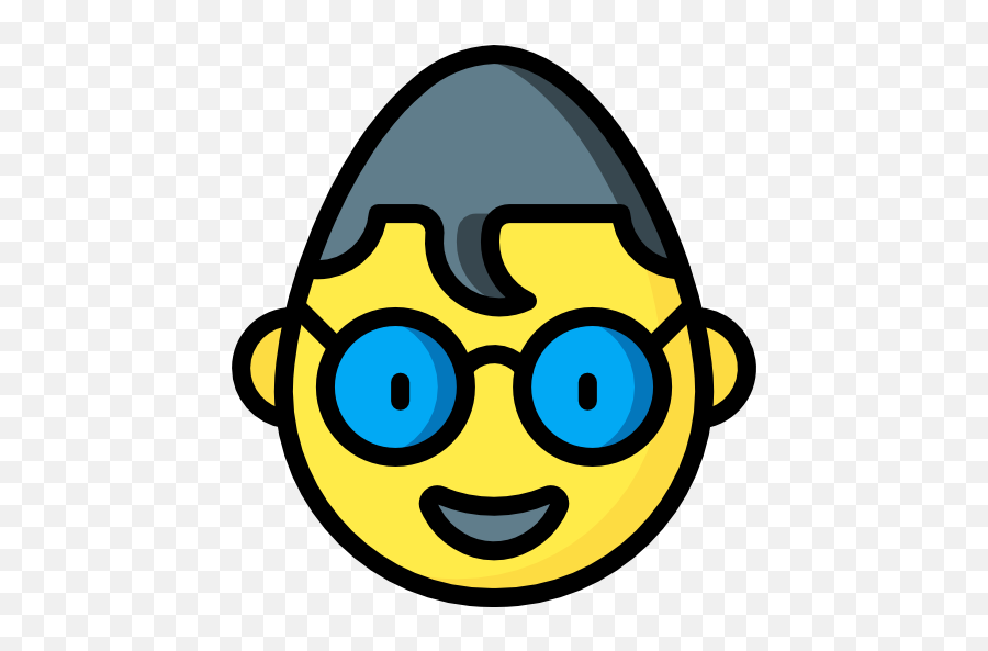 Free Icon - Happy Emoji,It Geek Emoticon