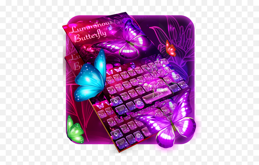 Download Luminous Butterfly Keyboard On Pc U0026 Mac With - Girly Emoji,Xw Emojis