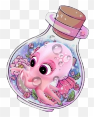 Octopus Sticker Challenge - Girly Emoji,Hockey Emoji Octopus