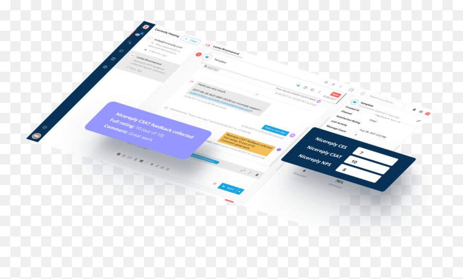 Customer Satisfaction Surveys Built For Kustomer Nicereply - Vertical Emoji,Rating Scale With Emoticons