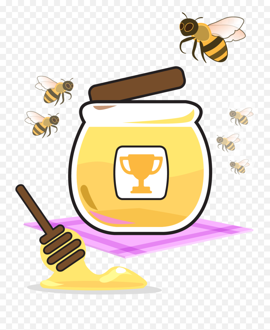 Bee Dance Game Play - Honey Jar Cartoon Honey Transparent Background Emoji,Bee Swarm Bee Emojis