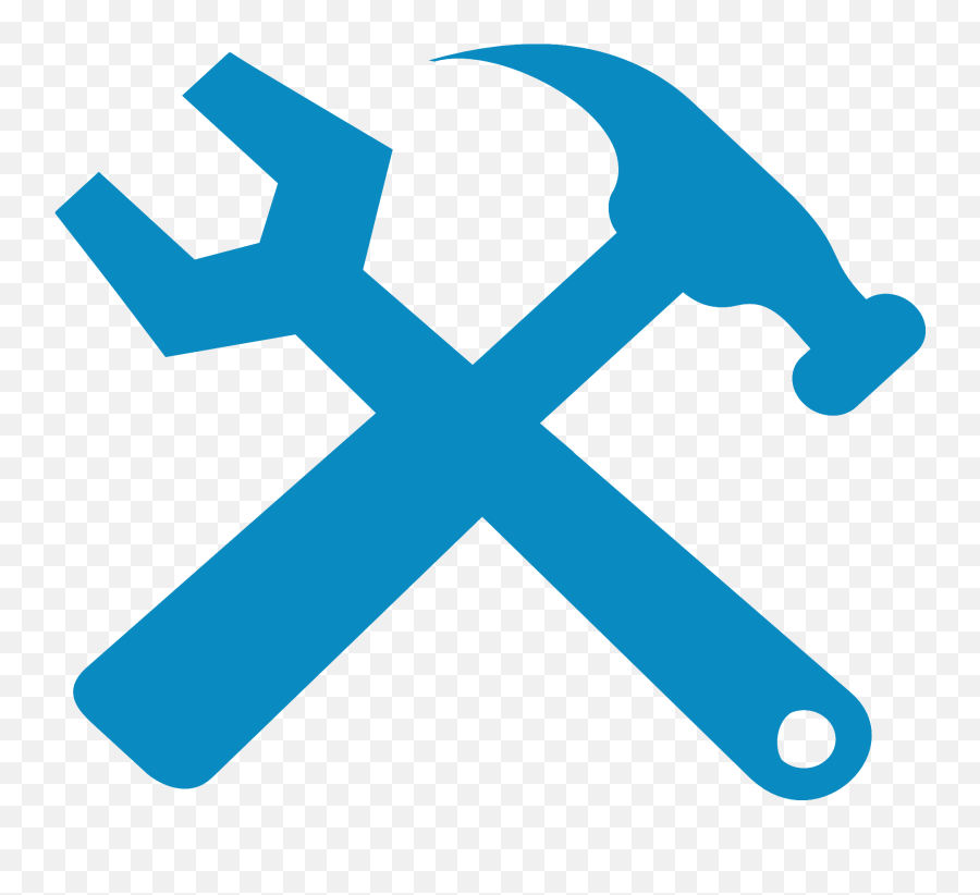 Hammer And Wrench Silhouette Png Images - Spanner And Hammer Logo Emoji,Blacksmith Emoji Png