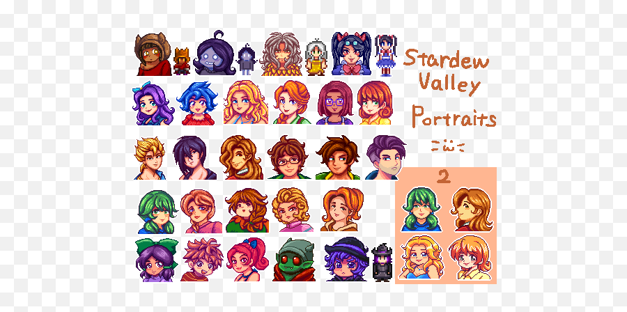 Gotamas Portraits Mod 2 At Stardew - Stardew Valley Portraits Mod Emoji,Stardew Valley Character Portrait Emotion