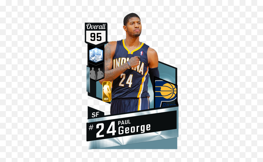 Paul George 95 - Nba 2k17 Myteam Diamond Card 2kmtcentral Emoji,Dewayne Wade Pregame Emotion