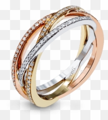 18k Tri - Color Gold Diamond Fashion Ring Emoji,What Emotion Does The Diamond Represent Su