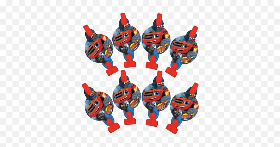 Blaze And The Monster Machines Party Blowers Pk8 - Baby Toys Emoji,Monster Truck Emoji