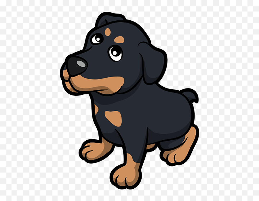 Rottwemoji - Puppy Emoji Dogs,Rottweiler Emoji
