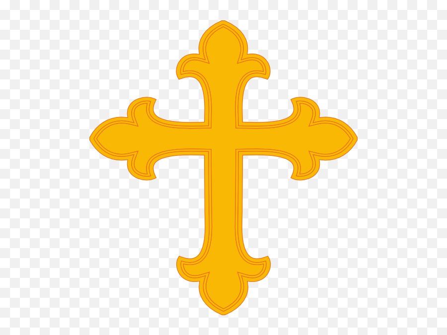 Gold Cross 1 At Clkercom Vector Online Royalty Free Image Emoji,Royalty Free D&d Emoticons